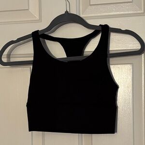 DYI Black Racerback Crop Top